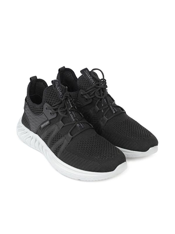 GABRIEL Erkek Sneaker Ayakkabı Siyah / Koyu Gri - Görsel 3