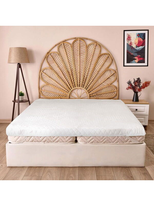 Evidea Soft Nando Basic Çift Kişilik Lastikli Alez - Beyaz - 160x200 cm
