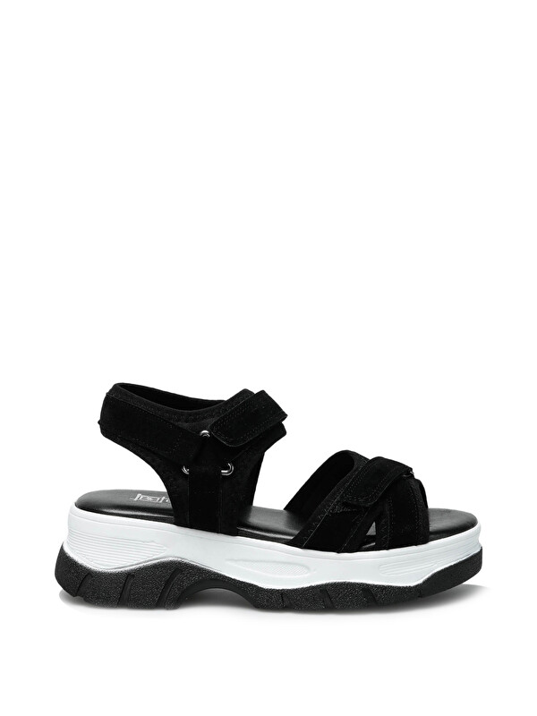 Butigo 20S-6001 2FX Siyah Kadın Spor Sandalet