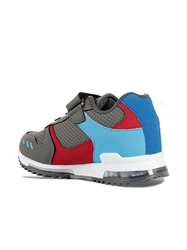 EDMOND IN Çocuk Sneaker Ayakkabı Koyu Gri - Görsel 4