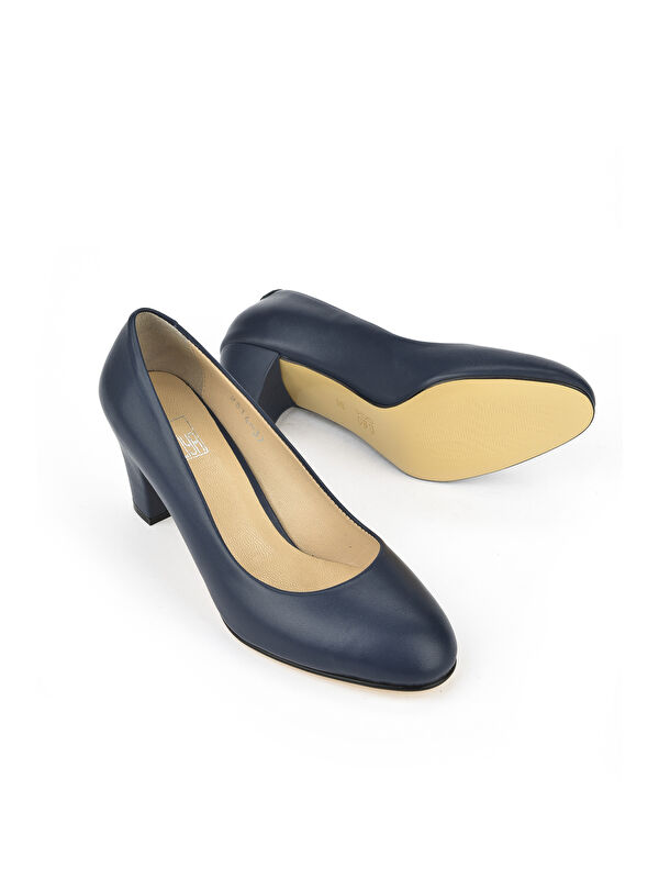 Ziya Ayakkabi Bej Ziya Ayakkabi Hakiki Kadın Deri Topuklu 1431030Z25014