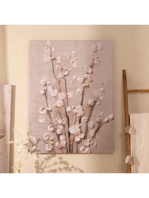 Evidea Deco Spring Kanvas Tablo - Bej - 75x100 cm