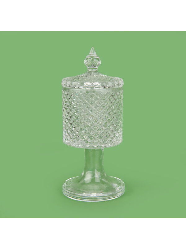 Alegre Glass Espina Kapaklı Kurabiyelik - Şeffaf - 280 ml