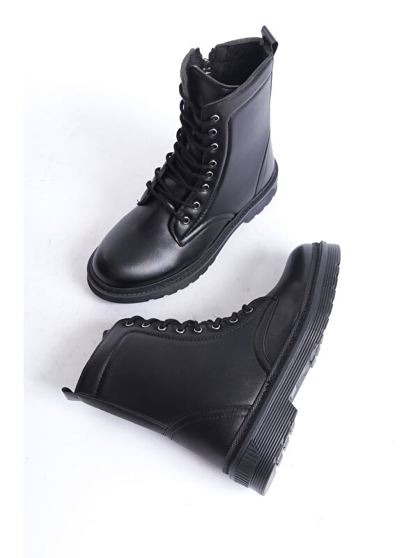 D0901 Ortopedik Kadın Fermuarlı Bot - Görsel 4