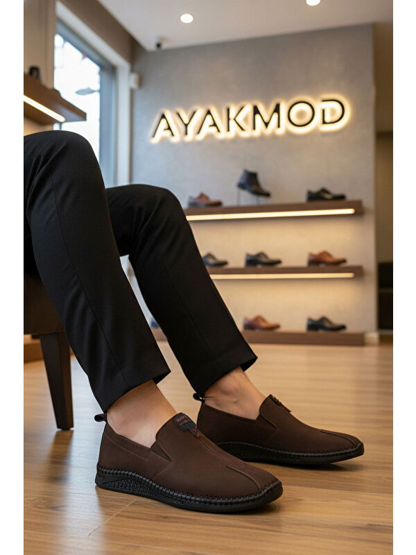 Ayakmod Siyah Ayakmod Nubuk Hakiki Deri Erkek Ayakkabı 308