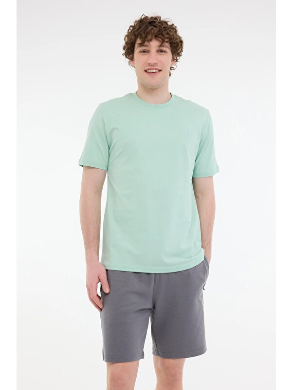 Lumberjack MB CT102 C NK T-SH A MINT Erkek Kısa Kol T-Shirt