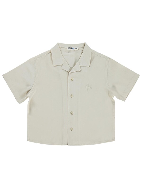 Civil Boys Basic Tatil Yaka 2-5 Yaş Gömlek - Bej