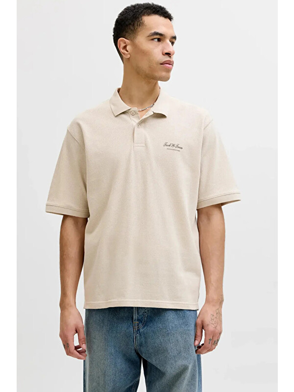 Jack & Jones Essentials Jjearchive Logolu Pamuklu Polo Yaka T Shirt 12288877