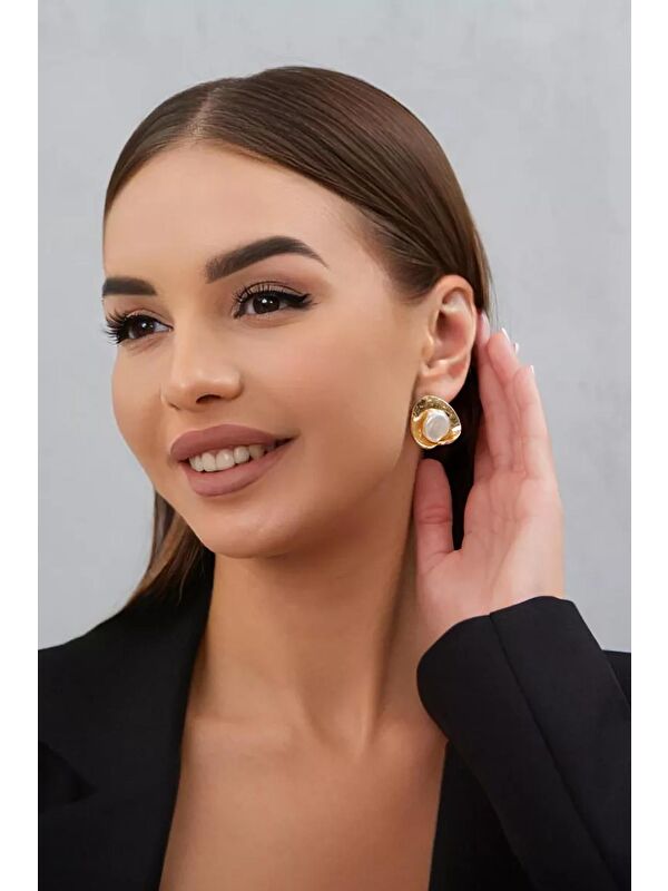 New Obsessions İncili İstridye Küpe