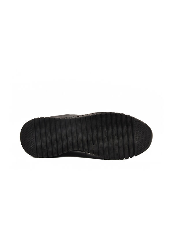 Siyah Bağcıklı Anatomik Jel Taban Deri Erkek Casual Ayakkabı 316 M - Görsel 6