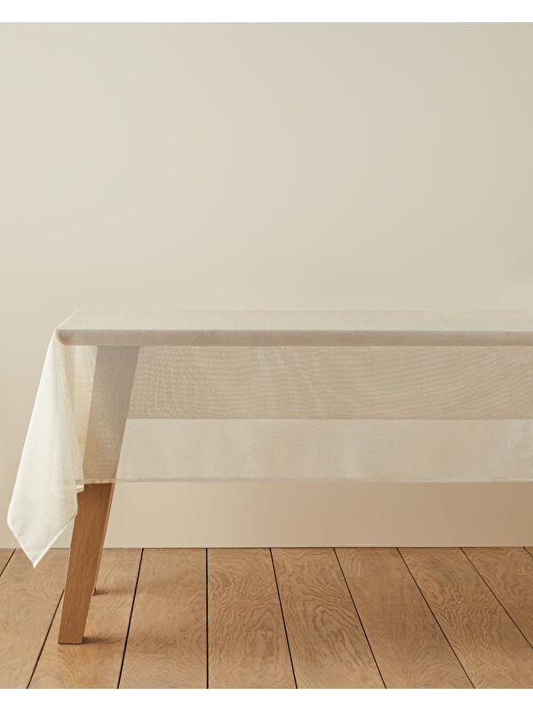 English Home Nour Polyester Masa Örtüsü 145x200 cm Gold