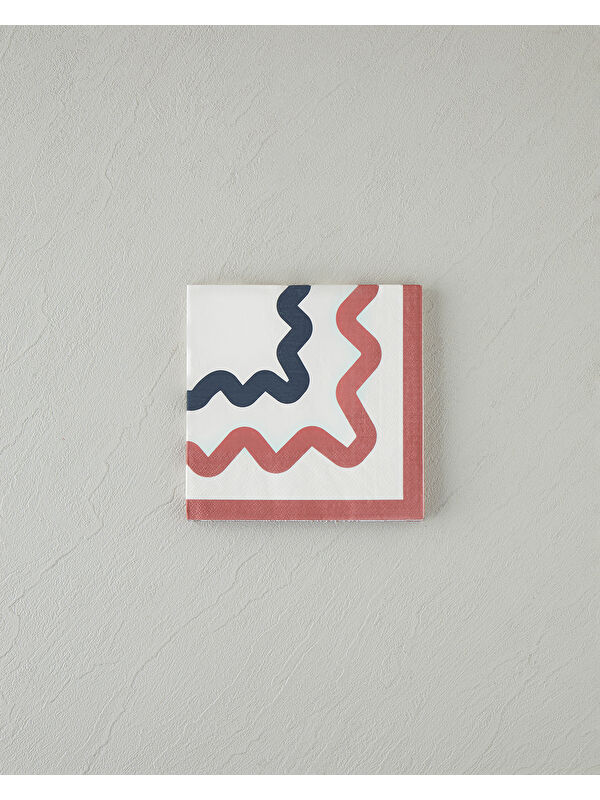 English Home Retro Shapes 20'li Kağıt Peçete 33x33 cm Pembe