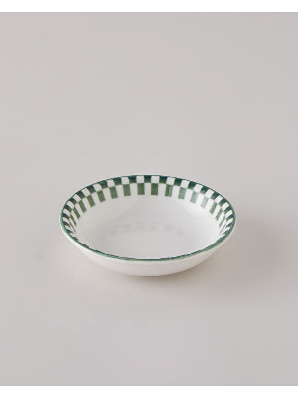 English Home Gardenia Porselen Çerezlik 11 cm Beyaz - Yeşil
