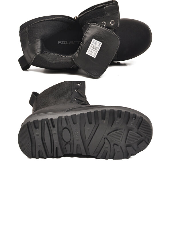 Ayakmod Siyah Ayakmod İçi Polarli Kaymaz Taban Kız Çocuk Bot 23002 F