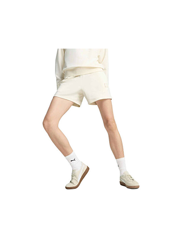 Puma Ess Elevatedmid-Riseshorts5 Kadın Günlük Şort 69090299 Krem