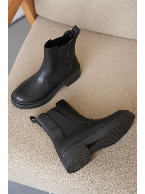 D0742 Soğuk Geçirmez Kışlık Kadın Bot & Bootie - Görsel 2