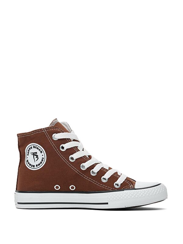 Unisex Kahve Rahat Kalıp Uzun Sneaker - Görsel 2