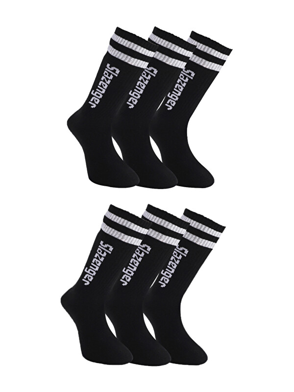 SLAZENGER JINN 6 lı Set Erkek Siyah Çorap