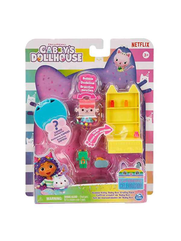 Gabby's Dollhouse Gabby nin Hayal Evi Booble Kedicik Küçük Mobilya Oyun Seti Baby Box 6068602