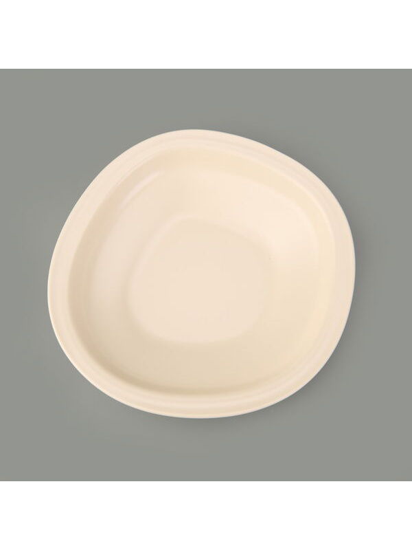 Evidea Kitchen Bloom Çukur Yemek Tabağı - Krem - 23 cm