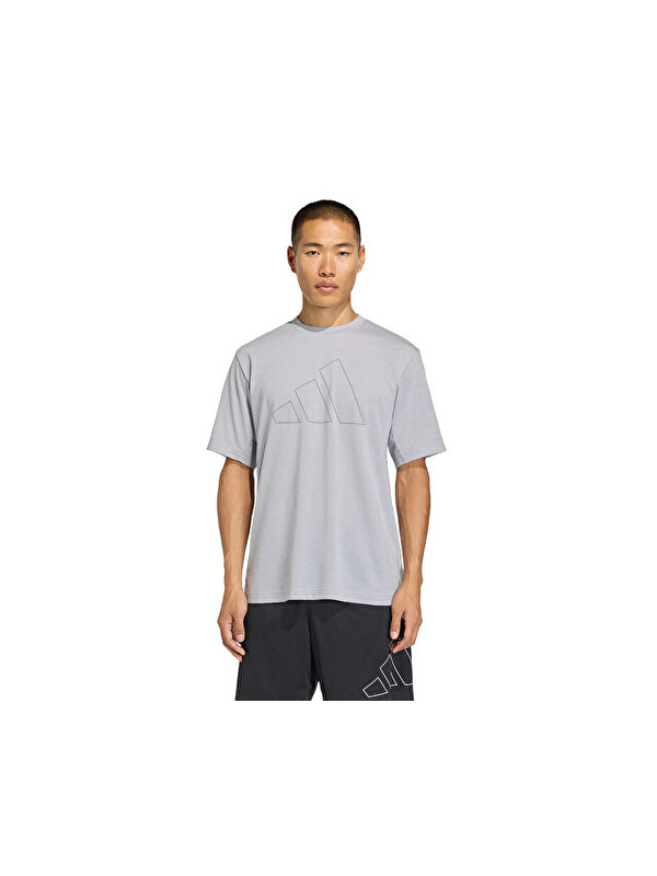 Adidas We Fr Bl T Erkek Antrenman Tişörtü KC5283 Gri