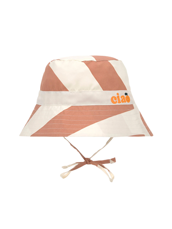 Lassig Fishing Hat UV Korumalı Şapka Stripes Clay Sea Salt
