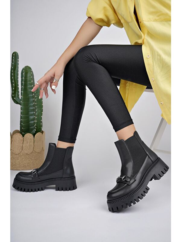 VESPER Tokalı Kalın Taban Kadın Chelsea Bot - Görsel 8