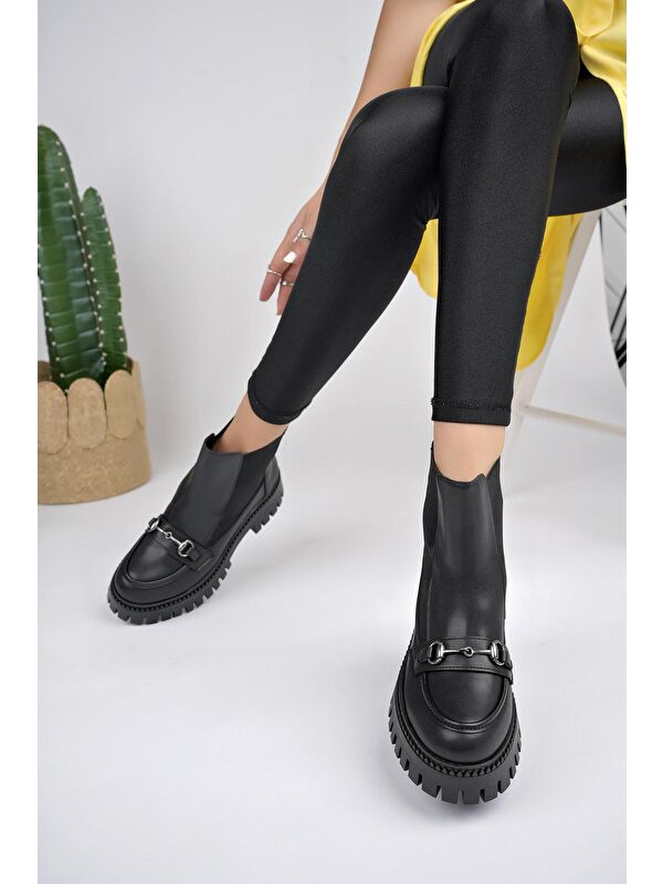 VESPER Tokalı Kalın Taban Kadın Chelsea Bot - Görsel 9