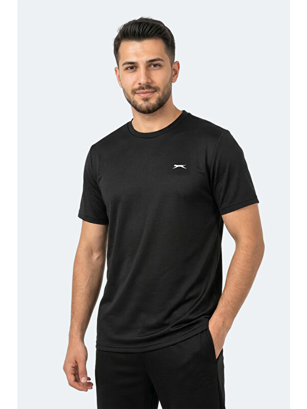 SLAZENGER KAYDA Erkek Siyah Tişört