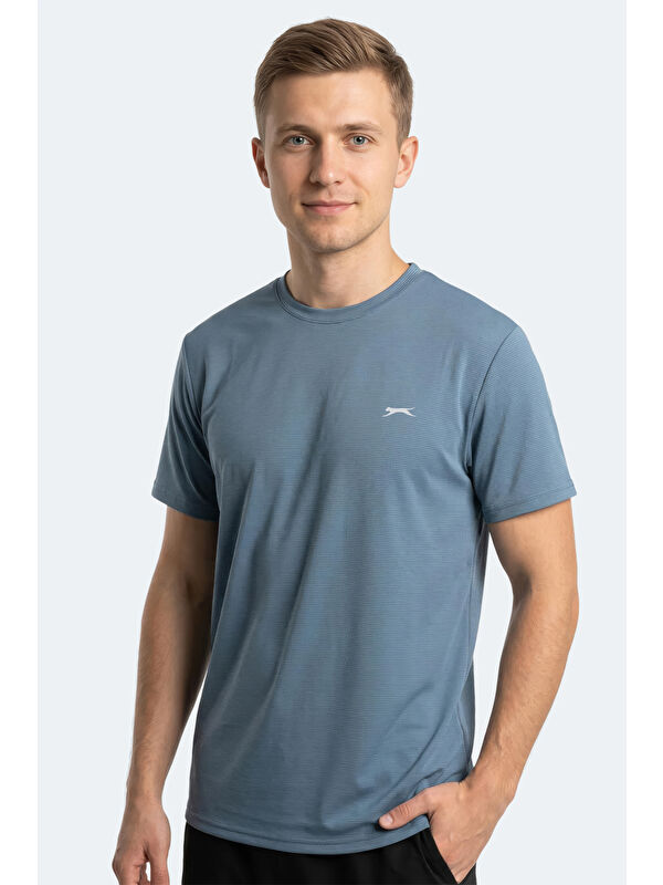 SLAZENGER KAYDA Erkek Indigo Tişört