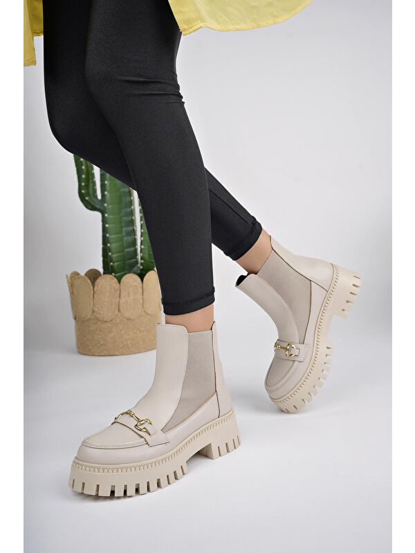 VESPER Tokalı Kalın Taban Kadın Chelsea Bot - Görsel 8