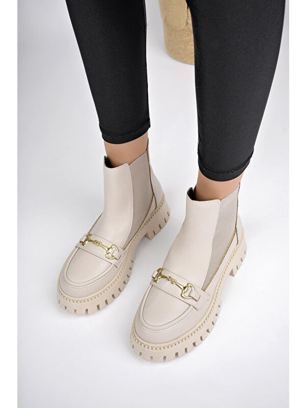 VESPER Tokalı Kalın Taban Kadın Chelsea Bot - Görsel 9