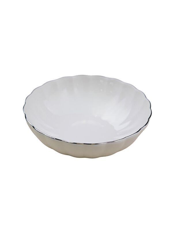 Kütahya Porselen Bone Luz Platin Fileli Çorba Kasesi 15cm Tekli
