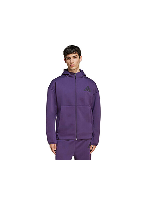 Adidas M Z.N.E. Fz Erkek Günlük Ceket KB7124 Mor
