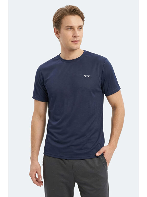 SLAZENGER KAYDA Erkek Lacivert Tişört