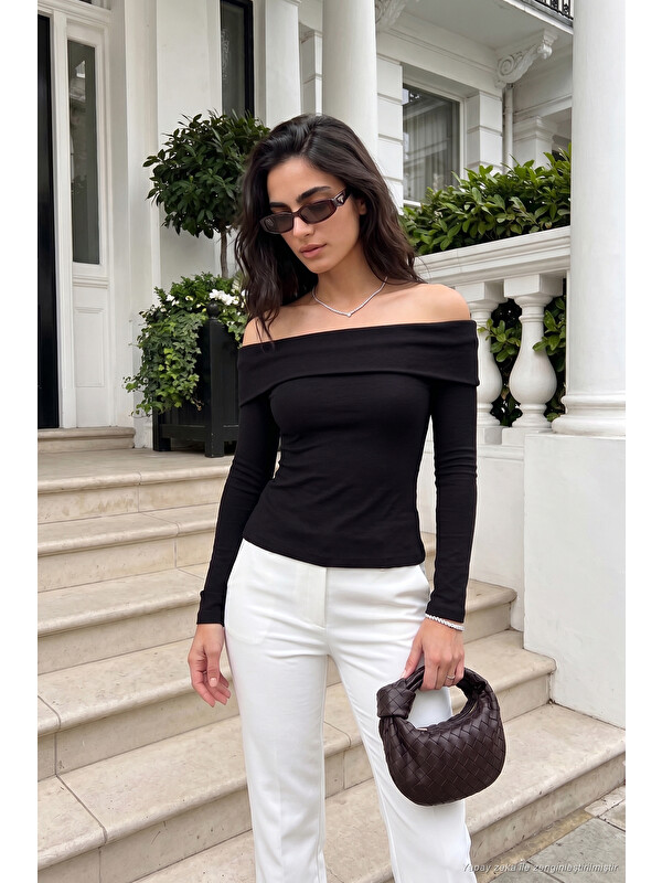 Lela Pamuklu Fitted Kadın Bluz 5866862
