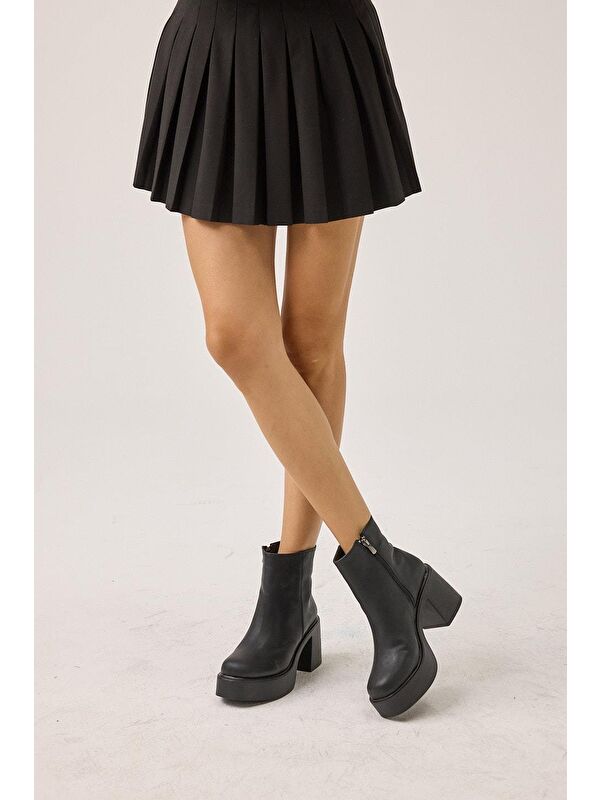 Siyah Kadın Topuklu Bot - Görsel 2
