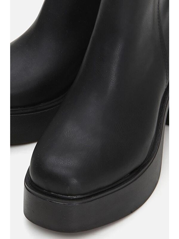 Siyah Kadın Topuklu Bot - Görsel 5