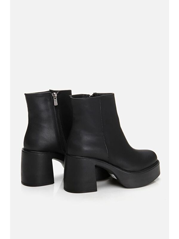 Siyah Kadın Topuklu Bot - Görsel 7