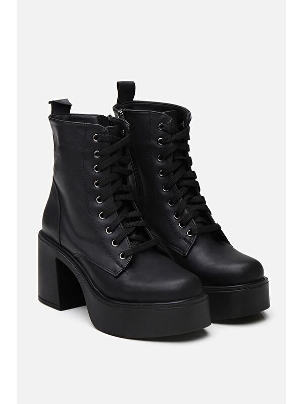 Siyah Kadın Topuklu Bot - Görsel 3