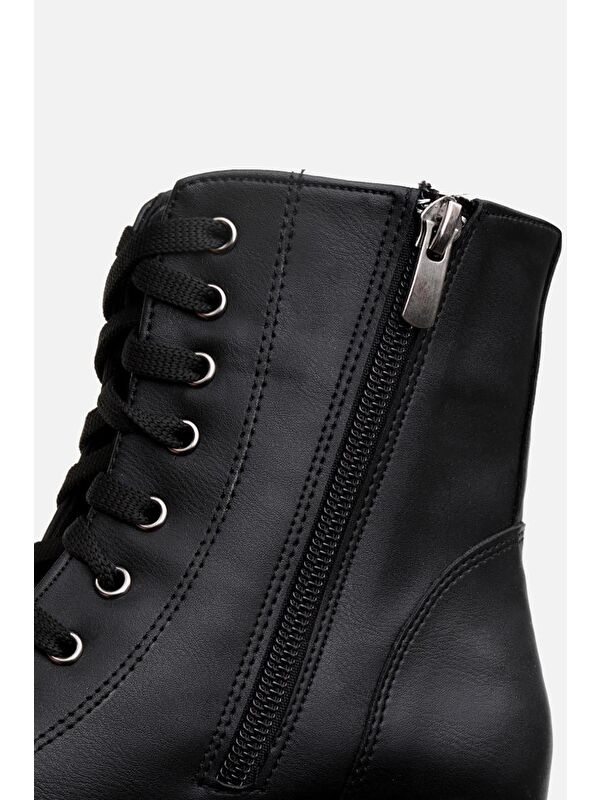 Siyah Kadın Topuklu Bot - Görsel 5