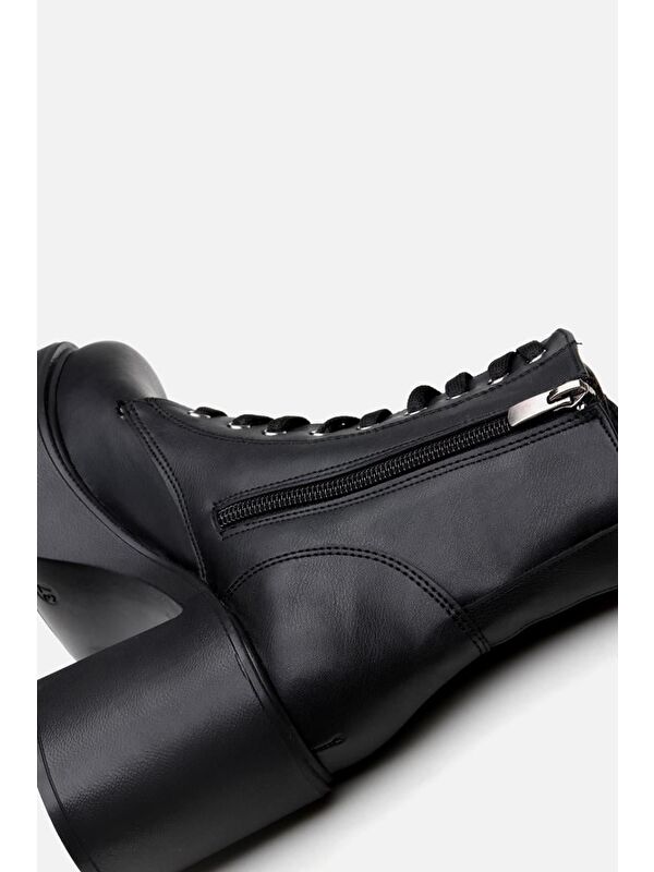 Siyah Kadın Topuklu Bot - Görsel 7