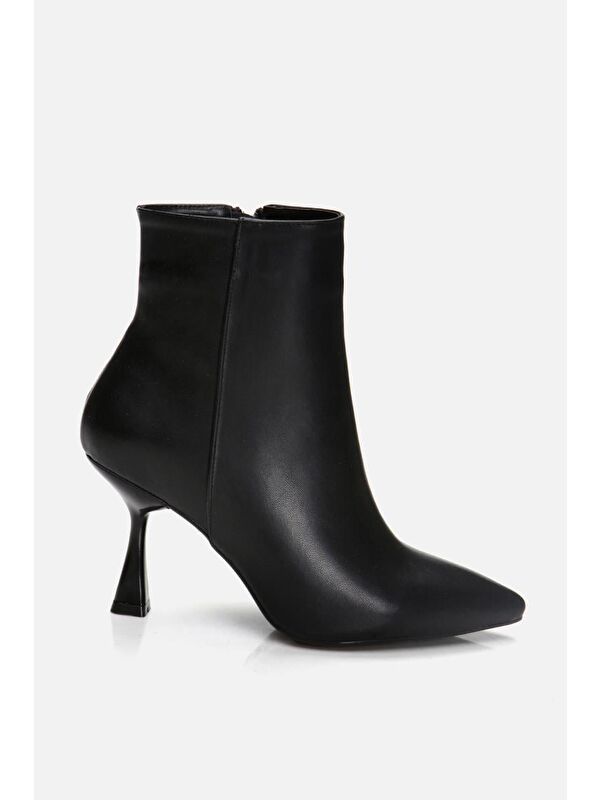 Siyah Kadın Topuklu Bot - Görsel 2