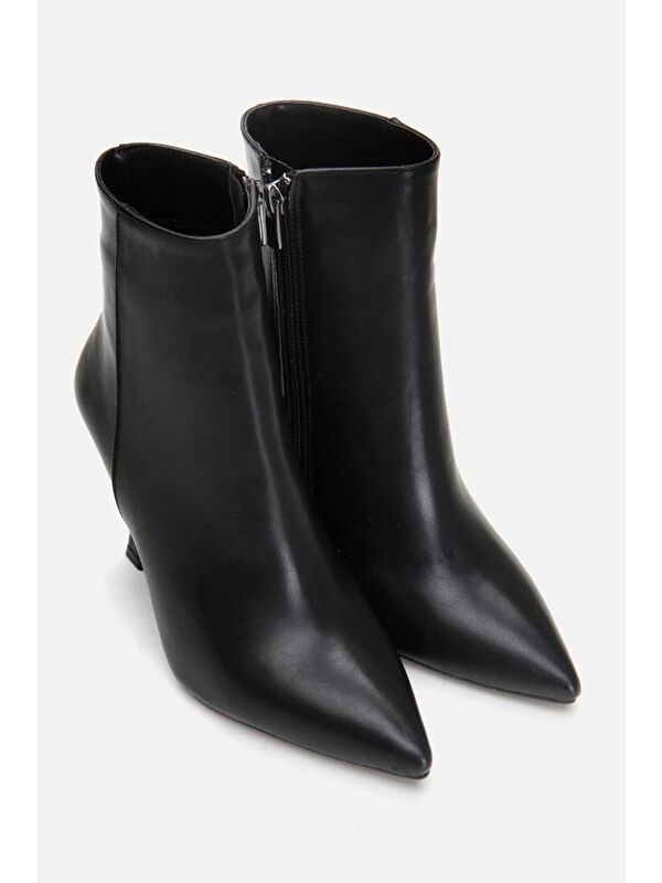 Siyah Kadın Topuklu Bot - Görsel 3