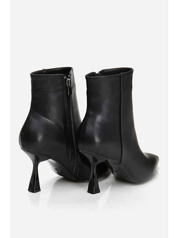 Siyah Kadın Topuklu Bot - Görsel 6