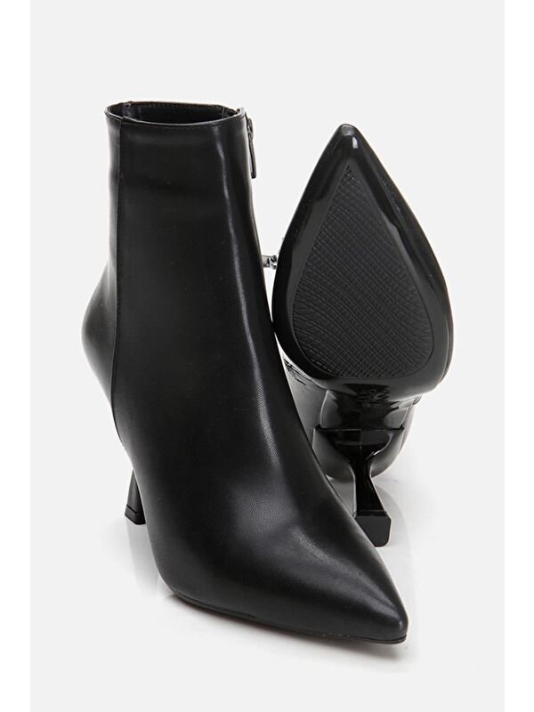Siyah Kadın Topuklu Bot - Görsel 7
