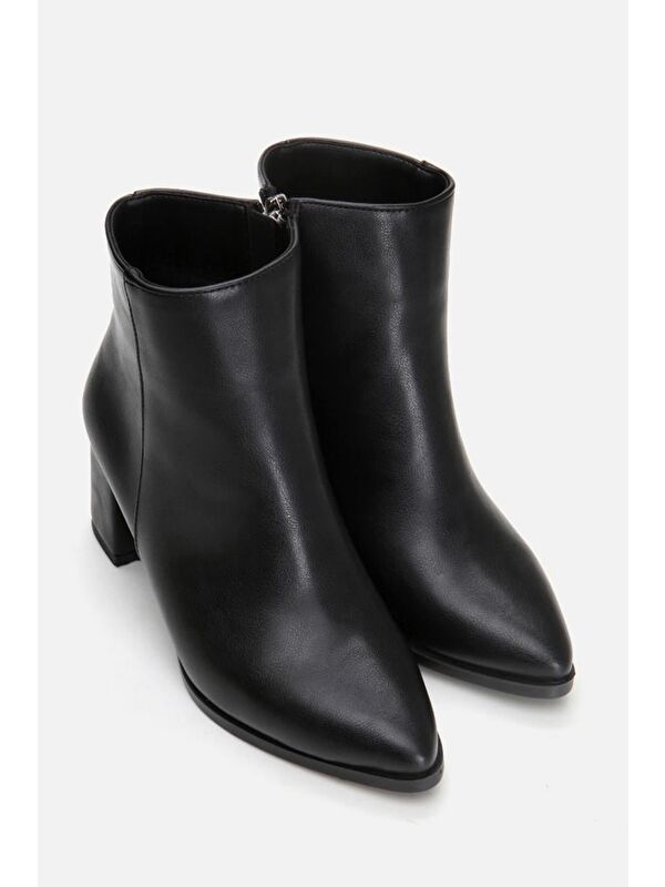 Siyah Kadın Topuklu Bot - Görsel 3