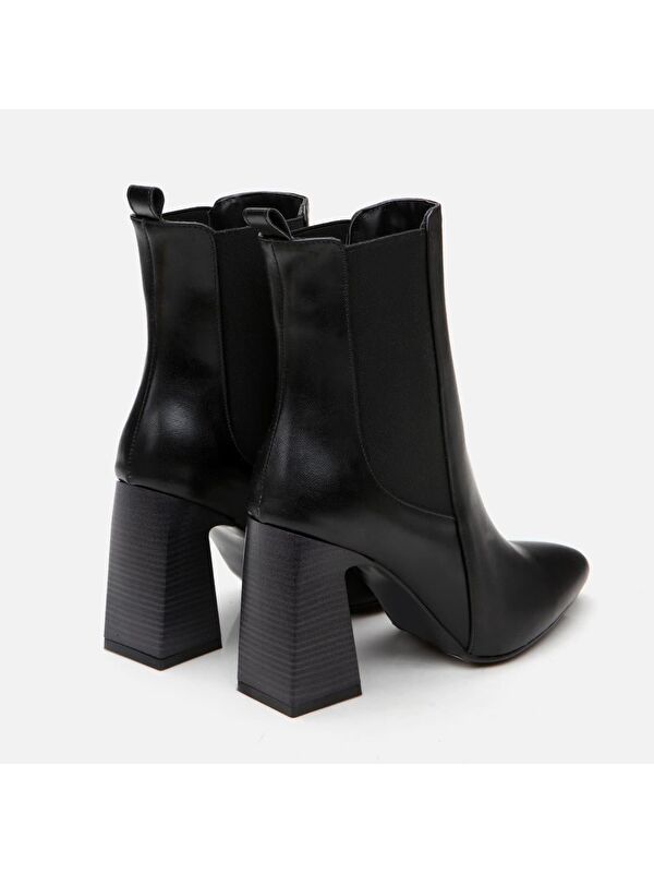Siyah Kadın Topuklu Bot - Görsel 6