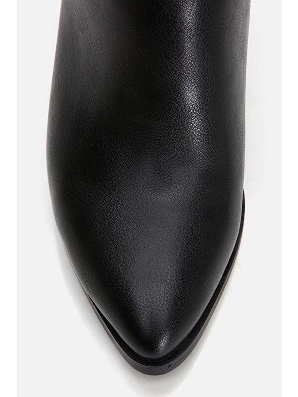 Siyah Kadın Topuklu Bot - Görsel 6