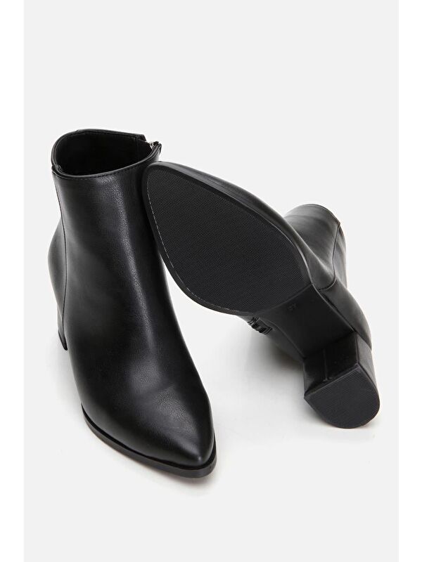 Siyah Kadın Topuklu Bot - Görsel 8